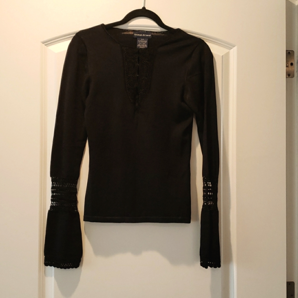 Black knit with beautiful detail
